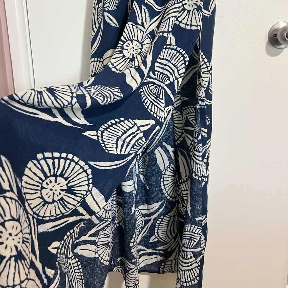 Anthropologie Celandine Plunge Linen Maxi Dress Coverup NWOT - Picture 9 of 15
